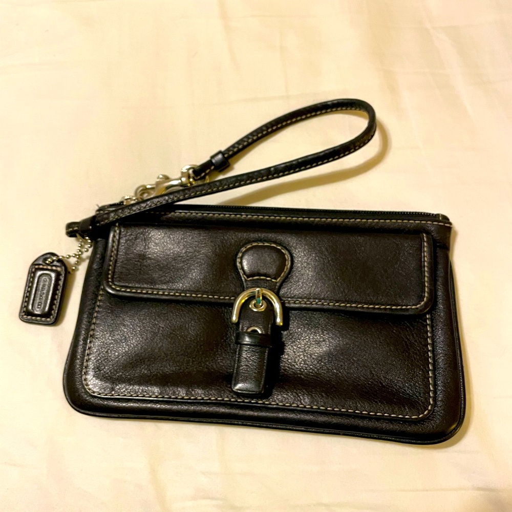Black Coach Wristlet